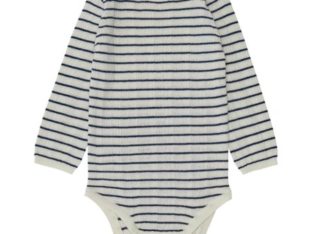 FUB Baby Rib Body Ecru Royal Blue Online