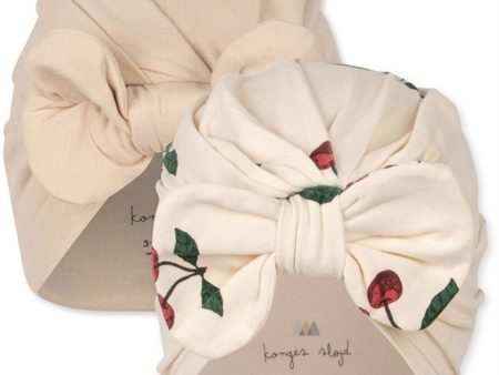 Konges Sløjd Ma Grande Cerise Nouvelle Peach Basic 2-Pak Turban Online Hot Sale