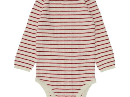 FUB Baby Rib Body Ecru Pure Red Discount